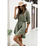 Mušelínové šaty Viola khaki Velikost: UNI