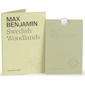 Vůně do auta Max Benjamin - Luxusní vonná karta Swedish Woodlands, 1 ks