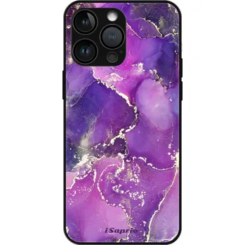 Pouzdro na mobilní telefon iSaprio MagSafe lesklé pouzdro - Apple iPhone 14 Pro Max - Purple Marble 10 (Lesklé MagSafe pouzdro iSaprio pro Apple iPhone 14 Pro Max - Purple Marble 10 - tvrzený skleněný obal a ochranný kryt s elegantním designem a měkkými boky)