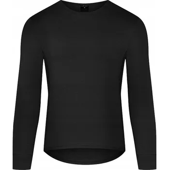 Tričko pánské s rukávem BAMBUSOVÁ vlna MERINO Černé L