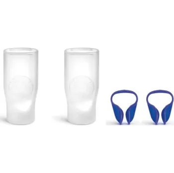 Pohybový přístroj Naústek a klip pro dechový trenažér Flaem AirFeel O-PEP a PEP (2 ks)