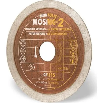 Řezný kotouč Řezací kotouč na sklo Montolit CM115 115x22,2 mm
