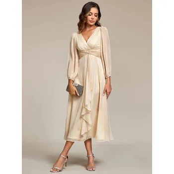 Dámské šaty Ever Pretty společenské šaty smetanové 1977 Velikost: 4XL / 48 / 16 / 20