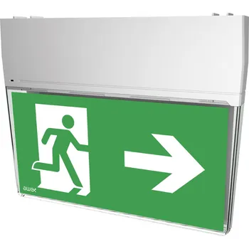 Nouzové osvětlení MODUS SK-8 1W LED BASIC IP44 3h , svítící při výpadku, opálový kryt OZN/SK-8/1W/E/3/SE/X/WL