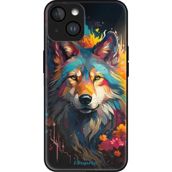 Pouzdro na mobilní telefon iSaprio MagSafe lesklé pouzdro - Apple iPhone 15 - Mysterious Wolf (Lesklé MagSafe pouzdro iSaprio pro Apple iPhone 15 - Mysterious Wolf - tvrzený skleněný obal a ochranný kryt s elegantním designem a měkkými boky)