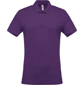 Kariban Men's Short-sleeved PiquÉ Polo Shirt, fialová (Purple)