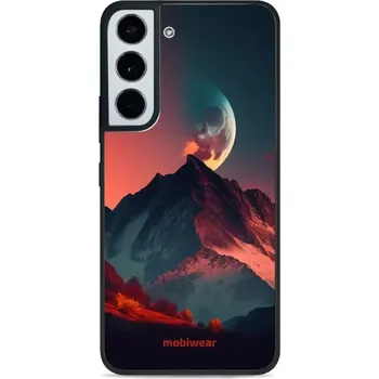 Pouzdro na mobilní telefon Lesklý kryt Mobiwear Glossy - Samsung Galaxy S22 - G007G Hora s měsícem - VÝPRODEJ (Prémiové lesklé pouzdro, obal, kryt Mobiwear Glossy na mobil Samsung Galaxy S22 - G007G Hora - materiál Plast + TPU silikon - krytí po všech stranách, neošoupatelný potisk