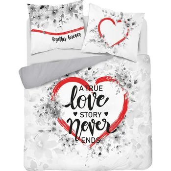 Povlečení Sada povlečení Detexpol přikrývka 160 cm x 200 cm + polštář 70x80 cm, 3 dílná