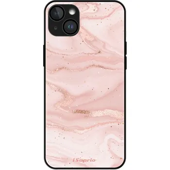 Pouzdro na mobilní telefon iSaprio MagSafe lesklé pouzdro - Apple iPhone 14 Plus - RoseGold Marble 10 (Lesklé MagSafe pouzdro iSaprio pro Apple iPhone 14 Plus - RoseGold Marble 10 - tvrzený skleněný obal a ochranný kryt s elegantním designem a měkkými boky)