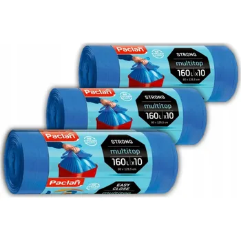 Pytle na odpadky Paclan Multitop Univerzální pytle na odpad 160l 10 kusů x3