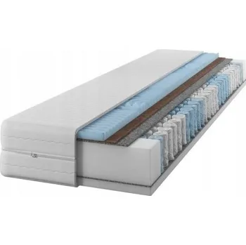Matrace Matrace 135x190 cm s taštičkovými pružinami, 24 cm vysoká | Oboustranná tvrdost H3 a H4 | 7 zón | KOKOS | Pěna