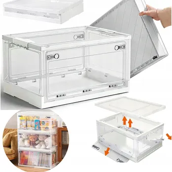 Úložný box Úložný box Skládací pod postel Vodotěsný plast s víkem a kolečky 40L