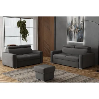 Taburet FALCO Sedací souprava Petrit 3+2+taburet Kronos šedá