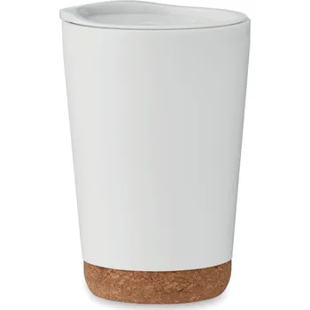 Termohrnek Dvoustěnný pohárek 300 ml - CO, bílá