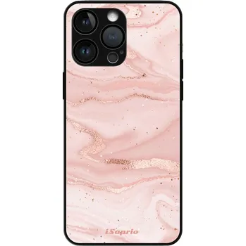 Pouzdro na mobilní telefon iSaprio MagSafe lesklé pouzdro - Apple iPhone 15 Pro Max - RoseGold Marble 10 (Lesklé MagSafe pouzdro iSaprio pro Apple iPhone 15 Pro Max - RoseGold Marble 10 - tvrzený skleněný obal a ochranný kryt s elegantním designem a měkkými boky)