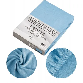 Prostěradlo Silné froté prostěradlo 90x200+30cm, světle modrá modré