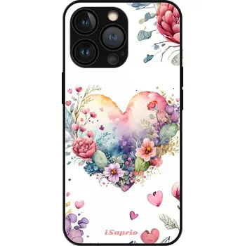 Pouzdro na mobilní telefon iSaprio MagSafe lesklé pouzdro - Apple iPhone 13 Pro Max - Floral Heart (Lesklé MagSafe pouzdro iSaprio pro Apple iPhone 13 Pro Max - Floral Heart - tvrzený skleněný obal a ochranný kryt s elegantním designem a měkkými boky)