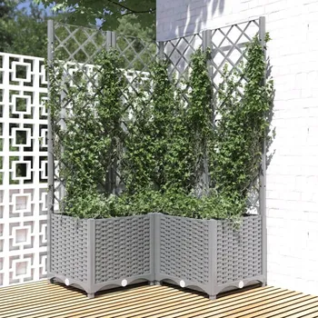 Květináč Obal na květináč 80 cm plast šedý