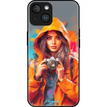Pouzdro na mobilní telefon iSaprio MagSafe lesklé pouzdro - Apple iPhone 15 - Girl with Camera (Lesklé MagSafe pouzdro iSaprio pro Apple iPhone 15 - Girl with Camera - tvrzený skleněný obal a ochranný kryt s elegantním designem a měkkými boky)