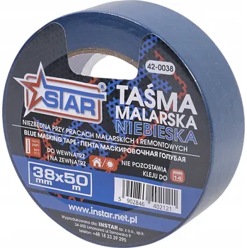 Lepicí páska Maskovací malířská páska modrá, odolná 38 mm x 50 m STAR 42-0038