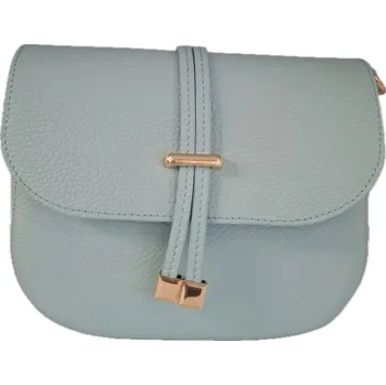 Kožená crossbody kabelka Borse in Pelle 1257 - mintová