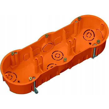 Elektroinstalační krabice Trojitá instalační krabice pod omítku Pawbol 71x213x46 mm