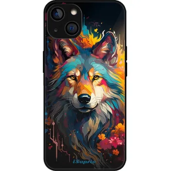 Pouzdro na mobilní telefon iSaprio MagSafe lesklé pouzdro - Apple iPhone 14 - Mysterious Wolf (Lesklé MagSafe pouzdro iSaprio pro Apple iPhone 14 - Mysterious Wolf - tvrzený skleněný obal a ochranný kryt s elegantním designem a měkkými boky)