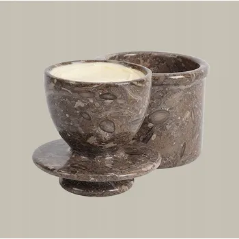 Máslenka Francouzská máslenka z přírodního kamene - hnědá