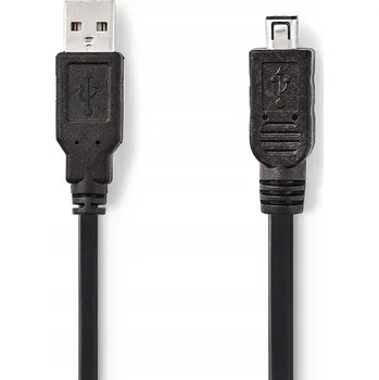 Datový kabel Kabel Nedis USB 2.0, 2 m, 480Mbps - černý