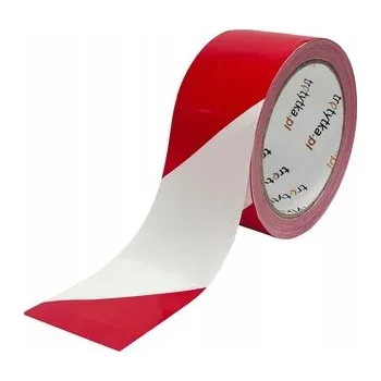 Lepicí páska Výstražná páska, 48 mm x 50 m, 1 kus, červená/bílá