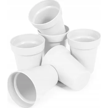 Sada 6 Plastových Turistických Kelímků Opakovaně Použitelných Family 0,3L Bílých