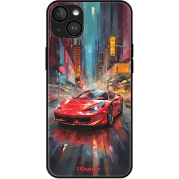 Pouzdro na mobilní telefon iSaprio MagSafe lesklé pouzdro - Apple iPhone 14 Plus - Ferrari (Lesklé MagSafe pouzdro iSaprio pro Apple iPhone 14 Plus - Ferrari - tvrzený skleněný obal a ochranný kryt s elegantním designem a měkkými boky)