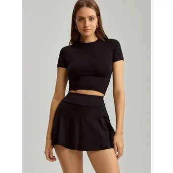 Dámské oblečení Zkrácené tričko - S - House - černá - 775GG-99X