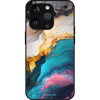 Pouzdro na mobilní telefon iSaprio MagSafe lesklé pouzdro - Apple iPhone 13 Pro - Color Marble 21 (Lesklé MagSafe pouzdro iSaprio pro Apple iPhone 13 Pro - Color Marble 21 - tvrzený skleněný obal a ochranný kryt s elegantním designem a měkkými boky)