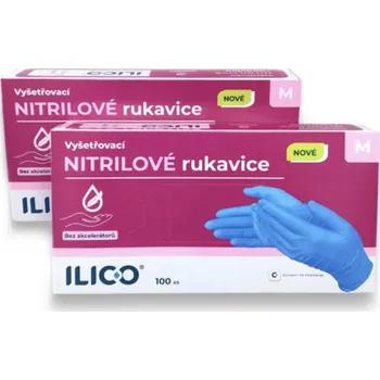 Vyšetřovací rukavice Nitrilové rukavice pro alergiky ILICO , Velikost XS (5-6)