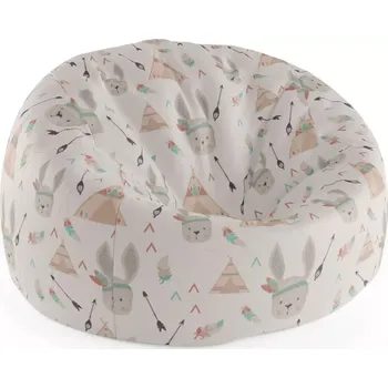 Sedací pytel Sablio Sedací vak Cocoon Zajíček indián - 75 x 45 x 35 cm