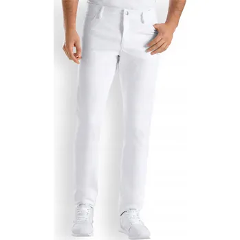 Pracovní oblečení Pánské zdravotnické kalhoty - úzké nohavice bílé Clinic Dress Velikost 50