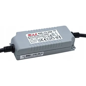 IP kamera LED zdroj GLP AGC-12-350MA 12,6W šedý