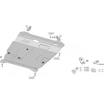 Kryt motoru Kryt pod motor MITSUBISHI ASX Van (GA_W_) - Plech - 8595698041494