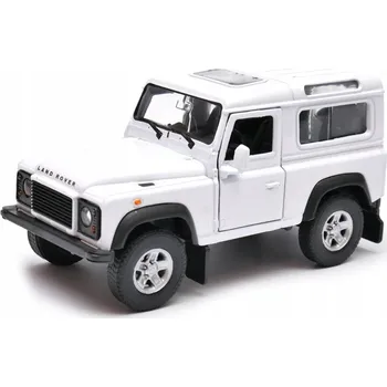 autíčko Land Rover Defender 1:34 - 39 WELLY bílý