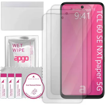 Pouzdro na mobilní telefon Ochranná Fólie apgo pro TCL 60 SE NXTpaper 5G, 3 ks