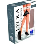 Dámské silonové ponožky LYCRA 20DEN 2páry hnědá vel. 38