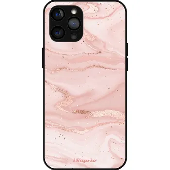 Pouzdro na mobilní telefon iSaprio MagSafe lesklé pouzdro - Apple iPhone 12 Pro - RoseGold Marble 10 (Lesklé MagSafe pouzdro iSaprio pro Apple iPhone 12 Pro - RoseGold Marble 10 - tvrzený skleněný obal a ochranný kryt s elegantním designem a měkkými boky)