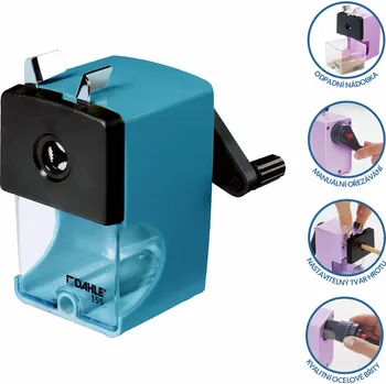 Ořezávátko Dahle ořezávátko mechanické 155, plast, O 12 mm, modré petrolejové