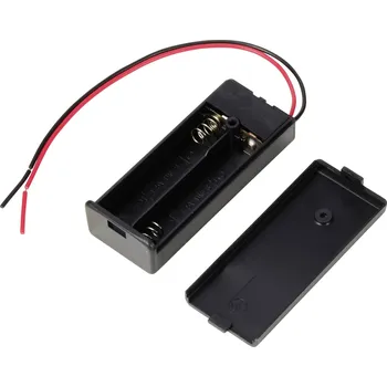 Držák baterie TRU COMPONENTS TC-13220664 bateriový držák 2x AAA kabel (d x š x v) 64 x 26 x 18 mm