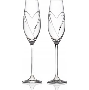 Sklenice Skleničky na šampaňské Diamante 210 ml 2 ks