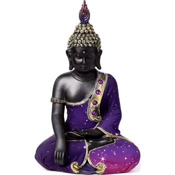 Soška Thai Budhha fialový -Meditace