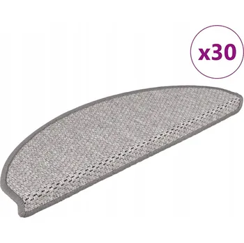 Nášlap na schod Samolepicí rohožky na schody vzhled sisalu 30 ks 65x21x4 cm