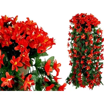 umělá květina Pelargonie, Lilie, Petunie, Květiny na Balkon, fuchsie červená