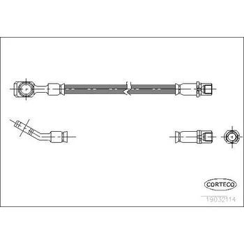 Brzdová hadice Brzdová hadice CORTECO 19032114